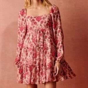 Sezane Joyce Dress Doha Rose - Size 44